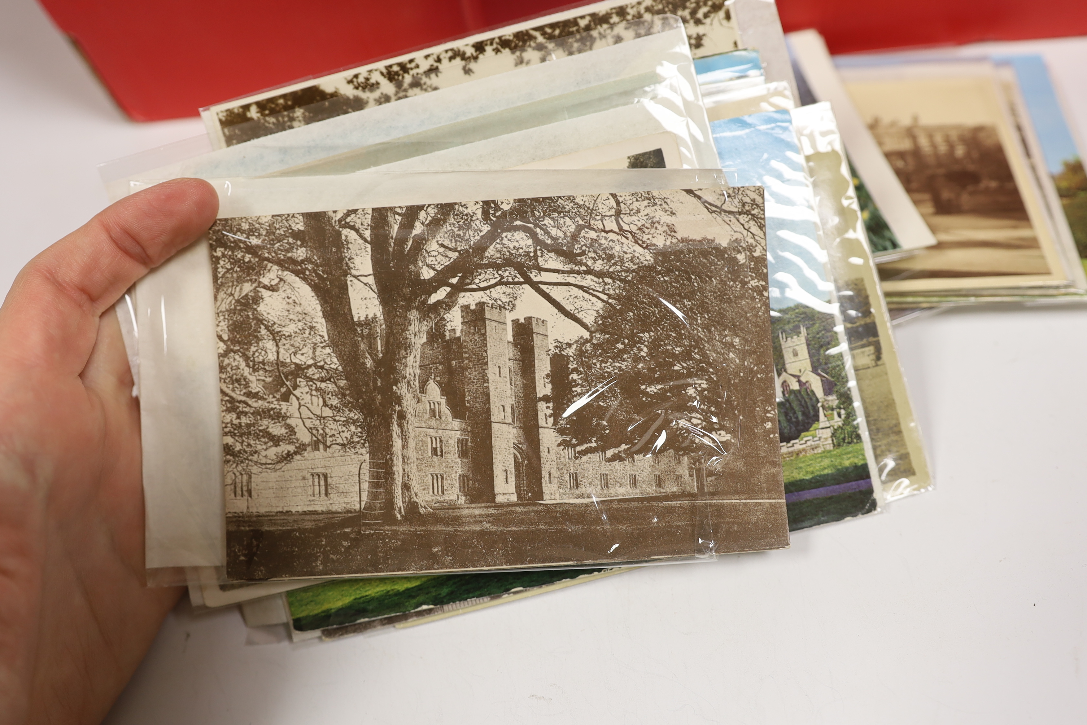 Collection of topographical postcards including Sussex, Warwickshire and Yorkshire